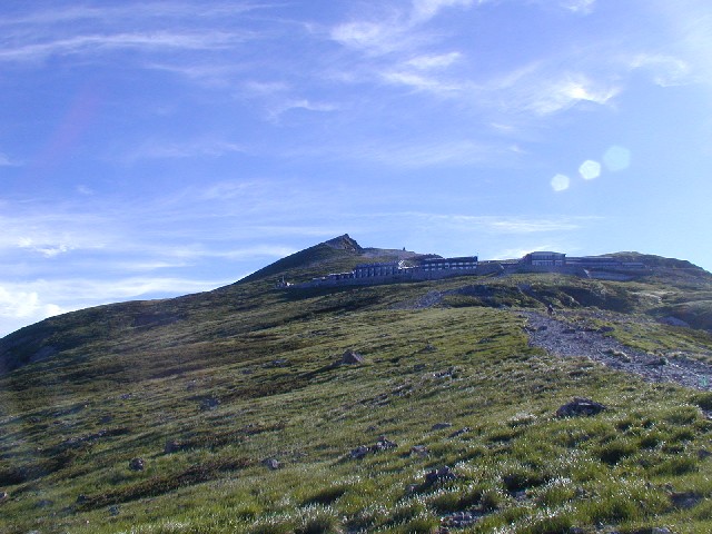 Mount Shirouma seen from the Hakuba valley in summer