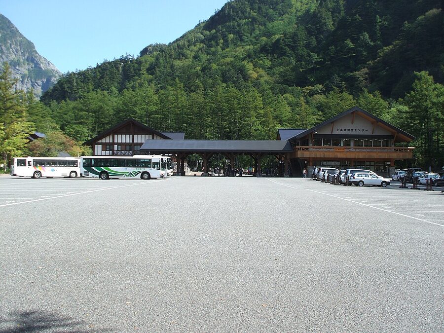 Kamikochi bus terminal — gateway to the Northern Alps