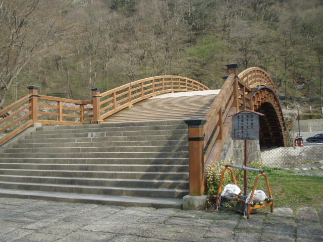 Kiso no Ohashi large wooden bridge near Narai
