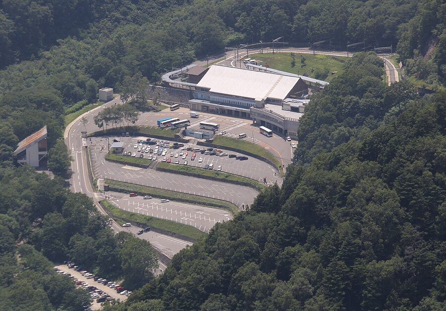 Ogizawa Station — eastern terminus of the Tateyama-Kurobe Alpine Route