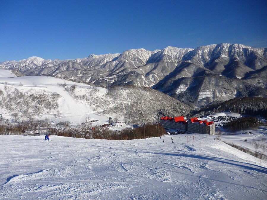 Hakuba Cortina International Ski Resort in Otari under deep snow