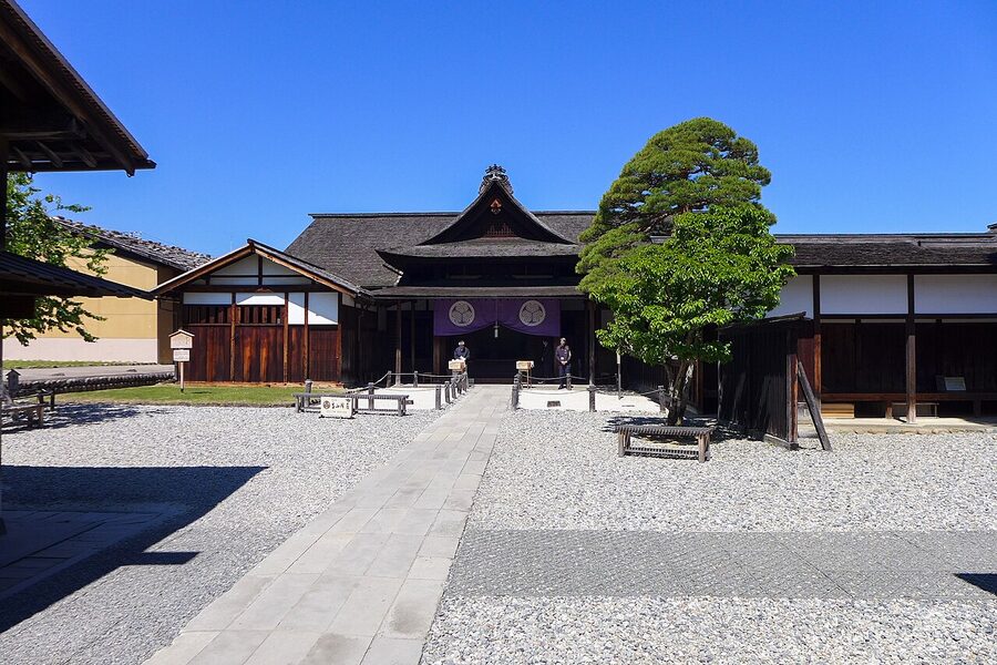 Interior courtyard view of Takayama Jinya government house