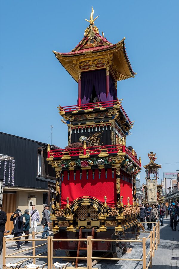 Ornate yatai festival float at Takayama Matsuri