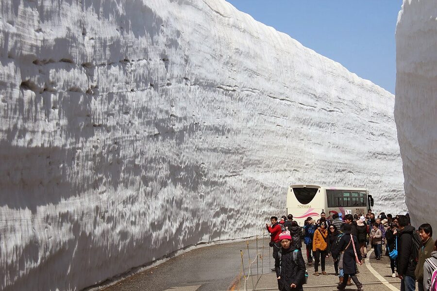 Yuki-no-Otani snow corridor on the Tateyama Toll Road