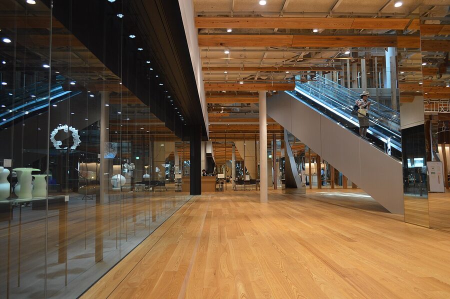 TOYAMA KIRARI building housing the Toyama Glass Art Museum