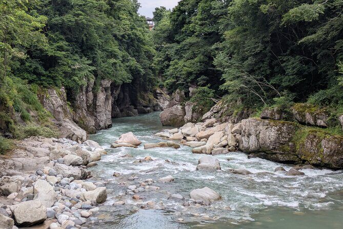 1 Day Tour from Kanazawa Tedori Gorge White Road and Shirakawa Go - Tedori Gorge: ancient rocks and a viewpoint choice