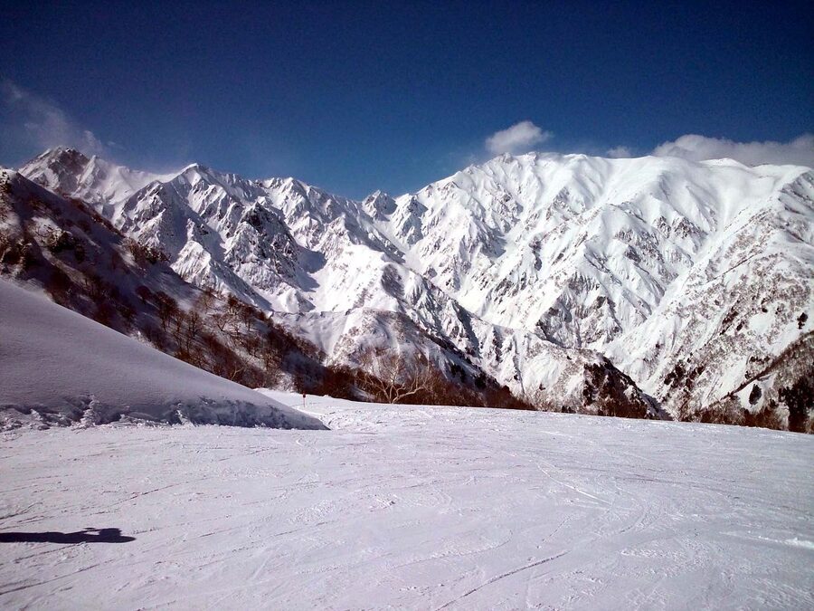 Goryu view of Hakuba village and ridge