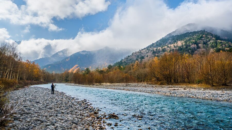 Photographer at Kamikochi River