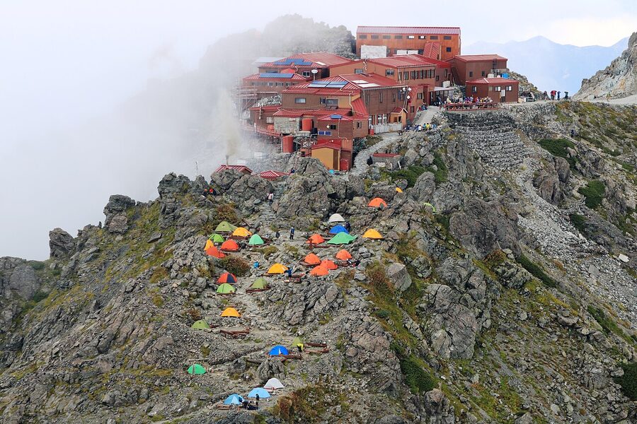 Yarigatake Sanso and its tent site
