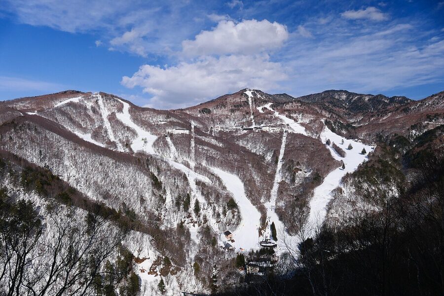 Shiga Kogen ski resort in winter