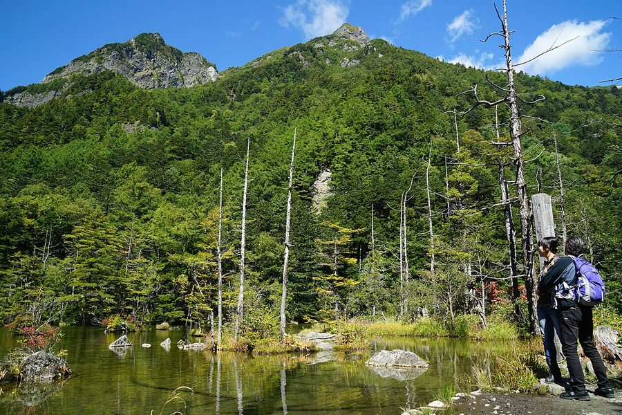 Hotaka Shrine Okumiya at Myojin-ike, Kamikochi