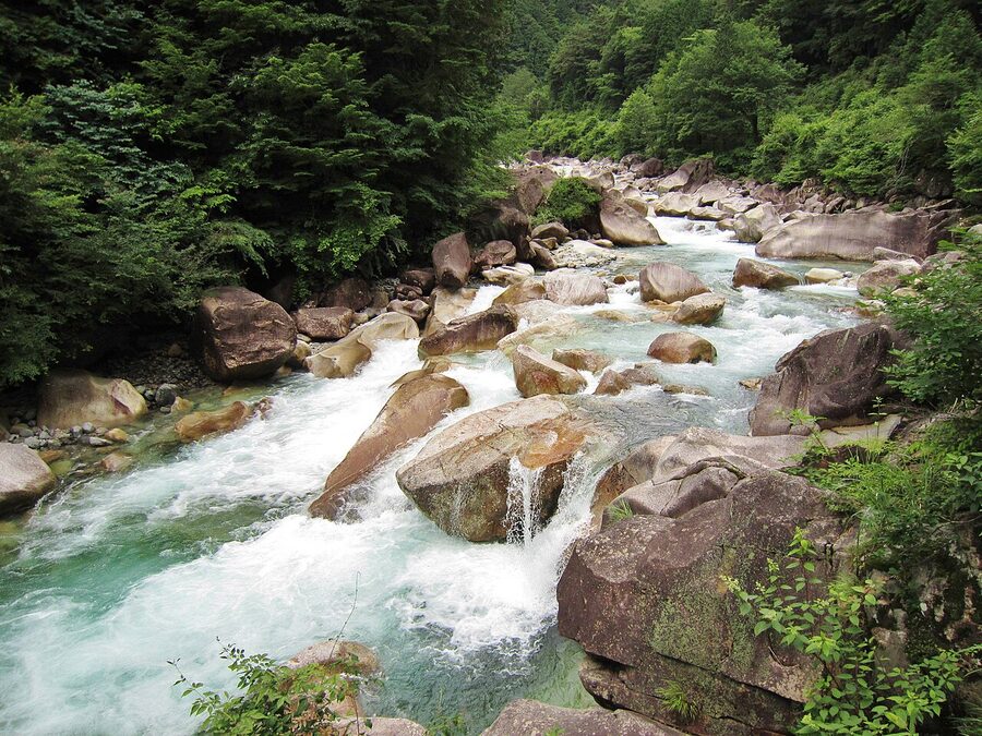 The Atera River with its emerald-green water and granite walls