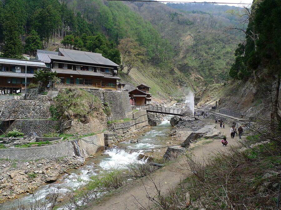 Jigokudani Yaen-koen monkey park entrance area