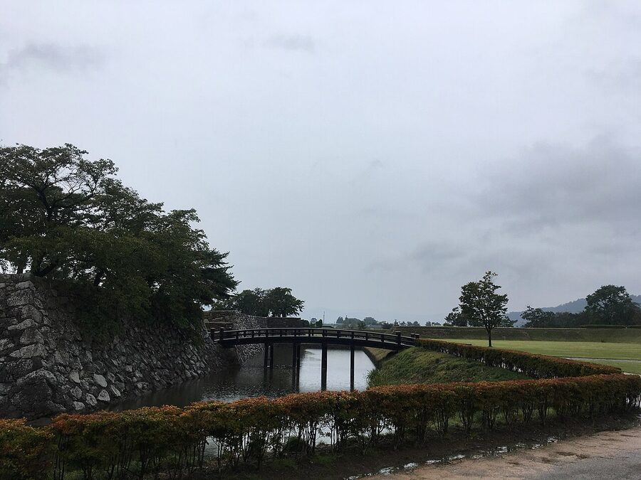 Matsushiro Castle moat in Nagano