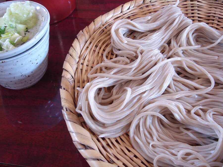 Togakushi soba zaru-style in Togakushi, Nagano