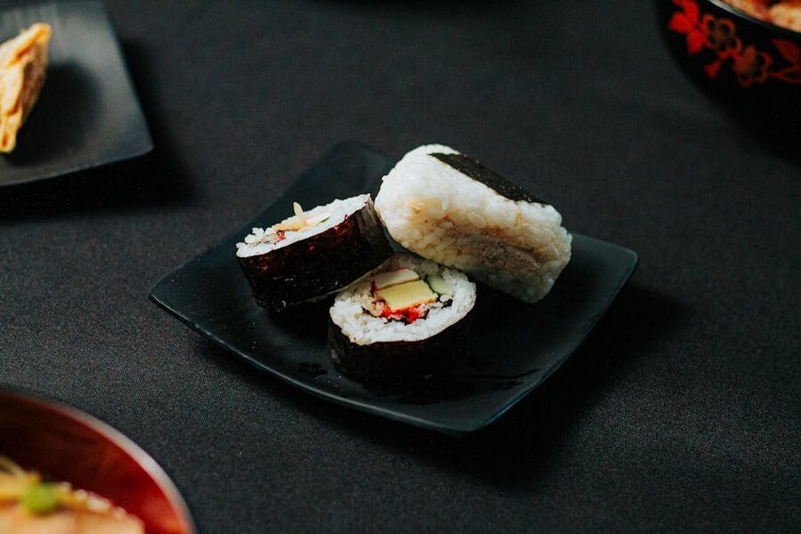 Kaiseki dishes at a Japan ryokan dinner