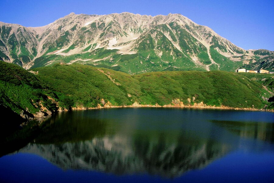Mt Tateyama from the Murodo plateau, source of Japan's highest onsen waters
