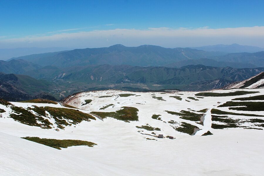 Norikura Kogen plateau and onsen village in autumn