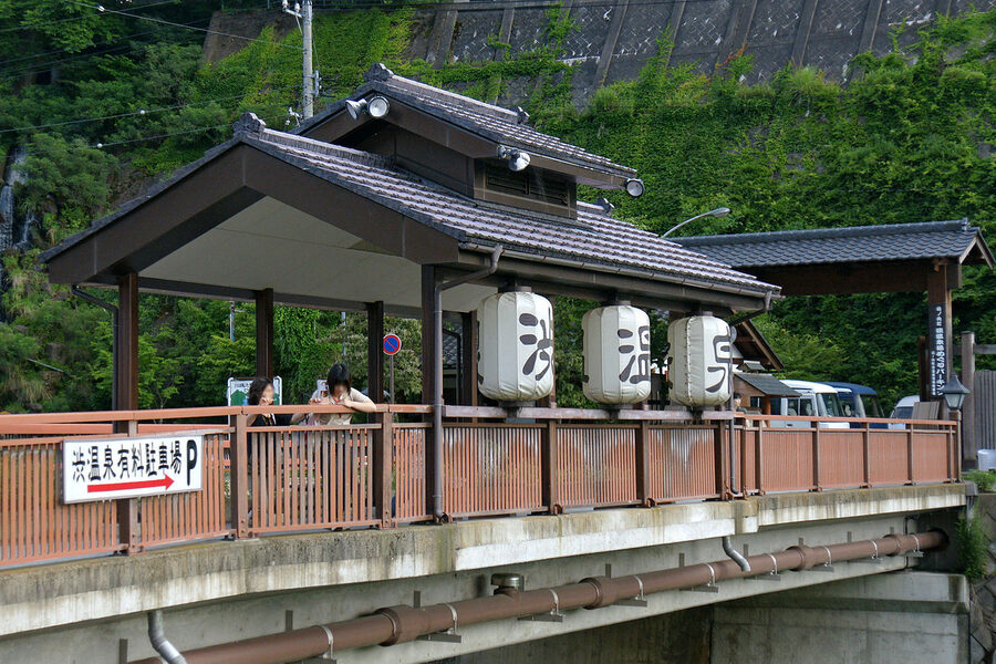 Shibu Onsen historic village with nine public baths