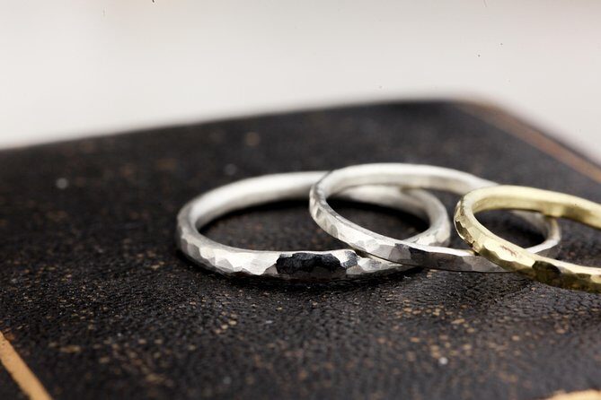 Ring making experience Completed in about 1 hour! - The Hammering Stage: Creating the Tsuchime Texture by Hand