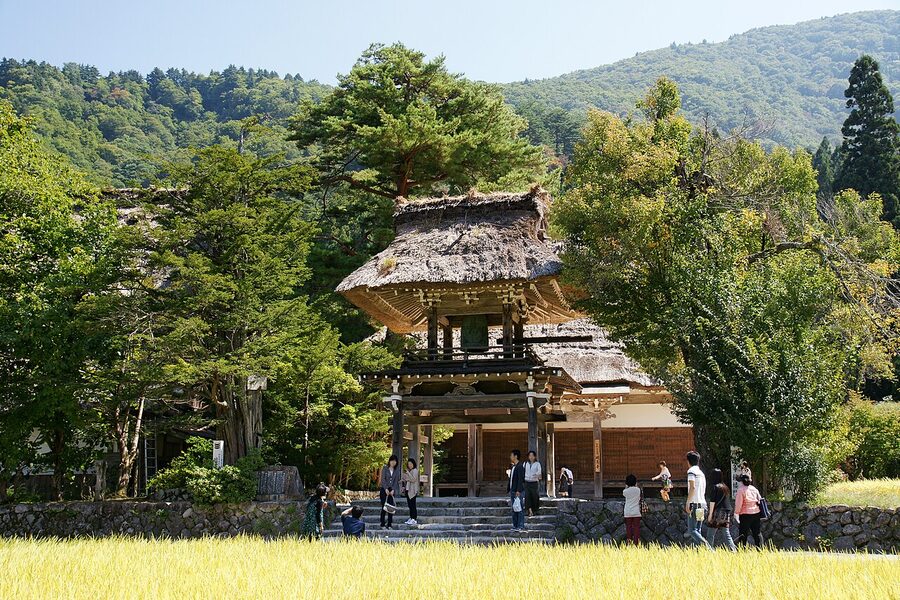 Myozen-ji temple in Ogimachi, Shirakawa-go