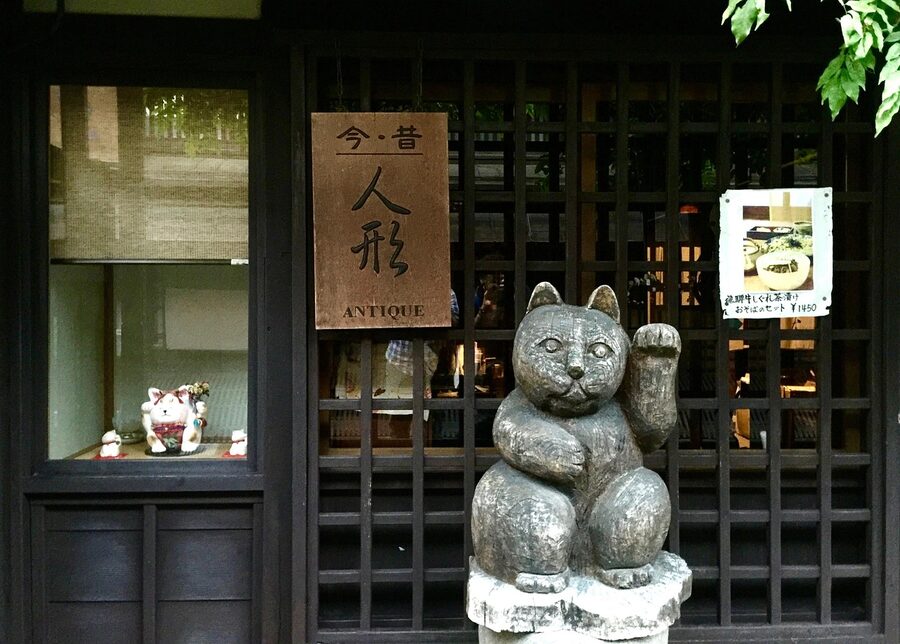 Hida Takayama traditional street with Edo-period doll shop