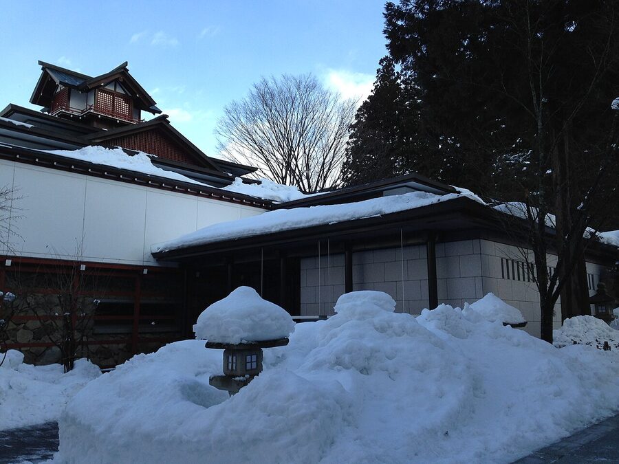 Takayama Yatai Hall in front of Sakurayama Hachiman Shrine