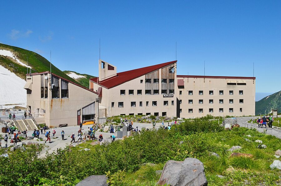 Hotel Tateyama at Murodo, the only road-accessible hotel above 2400m in Japan