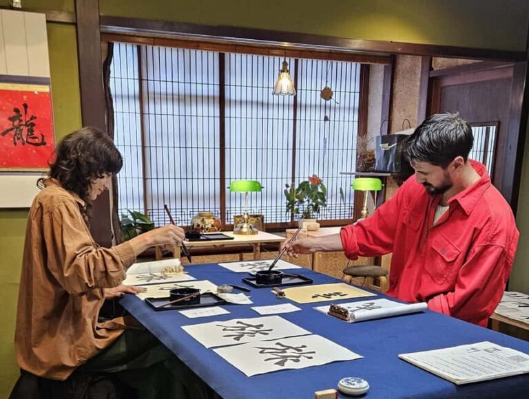 Try Mindful Calligraphy Near Kanazawa's Ninja Temple - Finding Culture Lab Nomachi in Kanazawa (and walking in fast)