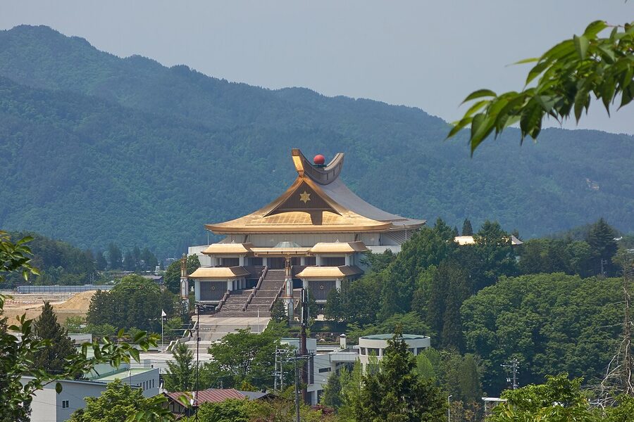Wooden Keigyo Temple structure relocated to Hida Folk Village