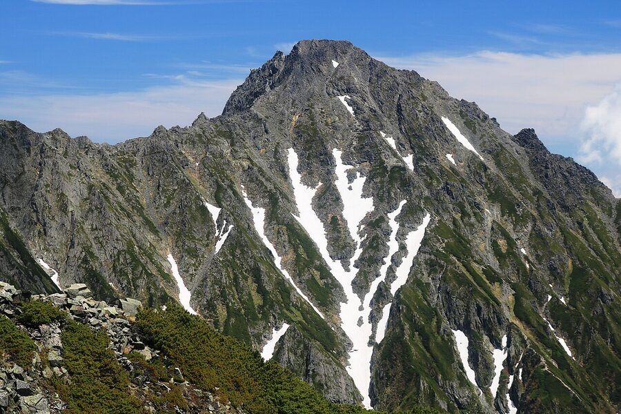 Mt Mae-Hotaka from Mt Nishi-Hotaka