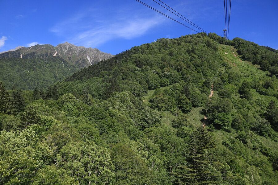 Mt Nishi-Hotaka from Shin-Hotaka Ropeway upper station