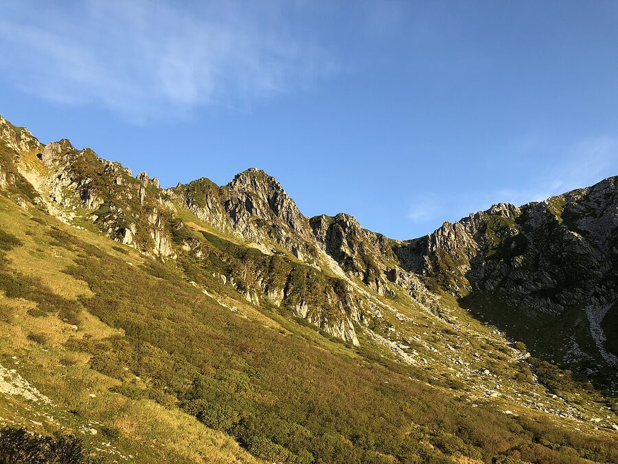 Senjojiki Cirque in autumn colour 2020