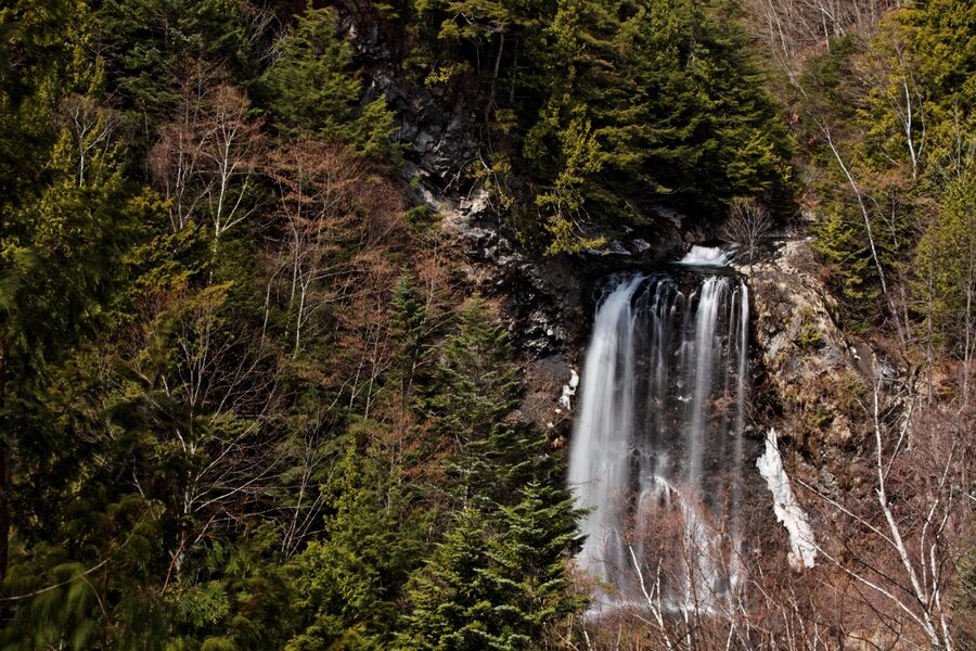 Zengoro Falls in autumn frame